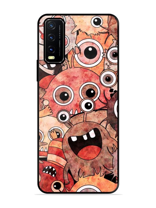 Monster Mash Glossy Soft Edge Case for Vivo Y20A Chachhi