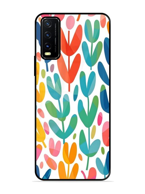 Rainbow Of Blooms Glossy Soft Edge Case for Vivo Y20A Chachhi