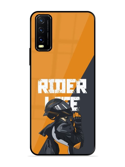 Ride Never Ends Glossy Soft Edge Case for Vivo Y20G Chachhi