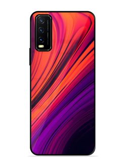 Crimson Curls Glossy Soft Edge Case for Vivo Y20G