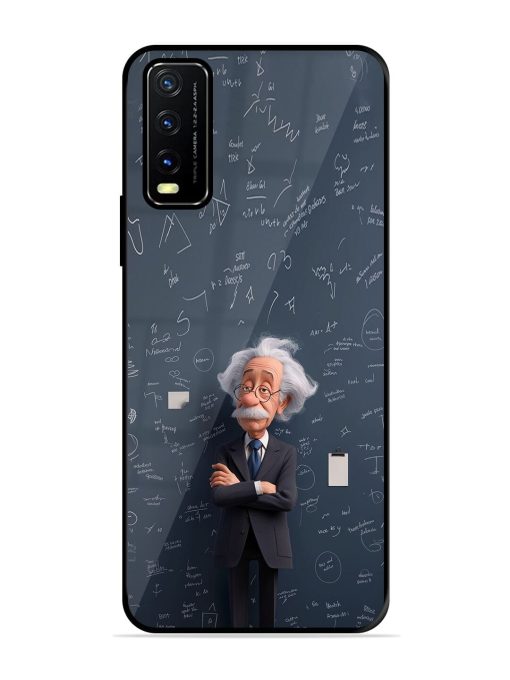 Albert Einstein Glossy Soft Edge Case for Vivo Y20G Chachhi