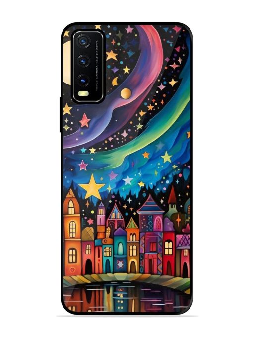 Starlit Village Glossy Soft Edge Case for Vivo Y20G Chachhi