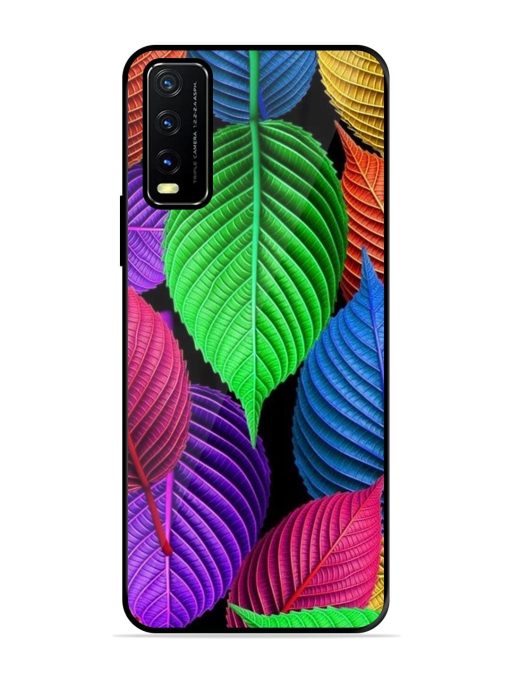 Rainbow Leaf Symphony Glossy Soft Edge Case for Vivo Y20G Chachhi