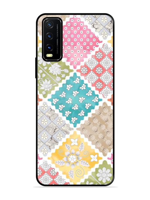 Patchwork Dreamscape Glossy Soft Edge Case for Vivo Y20G Chachhi