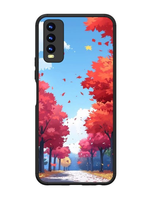 Autumn'S Embrace Glossy Soft Edge Case for Vivo Y20I Chachhi