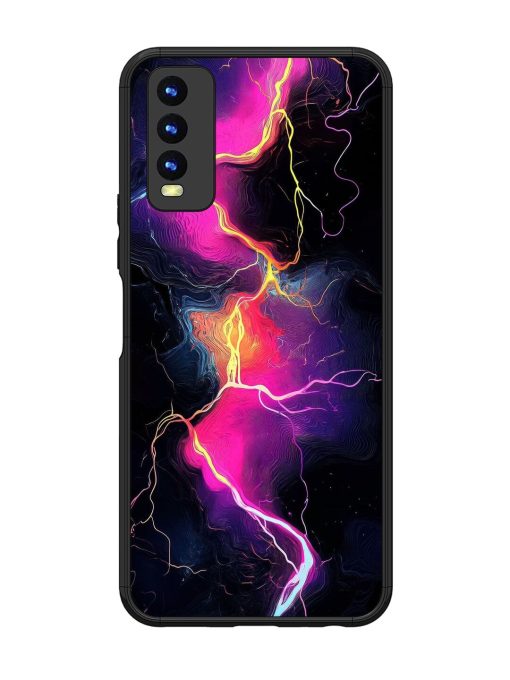 Electric Dreams Glossy Soft Edge Case for Vivo Y20I Chachhi