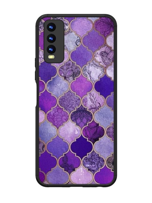 Purple Mosaic Magic Glossy Soft Edge Case for Vivo Y20I Chachhi