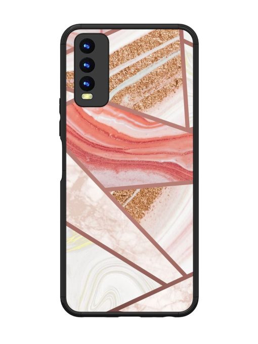 Rosy Mosaic Glossy Soft Edge Case for Vivo Y20I Chachhi