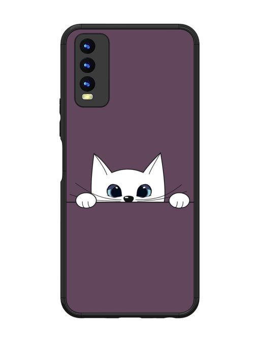 Peek-A-Boo Kitty Glossy Soft Edge Case for Vivo Y20I Chachhi