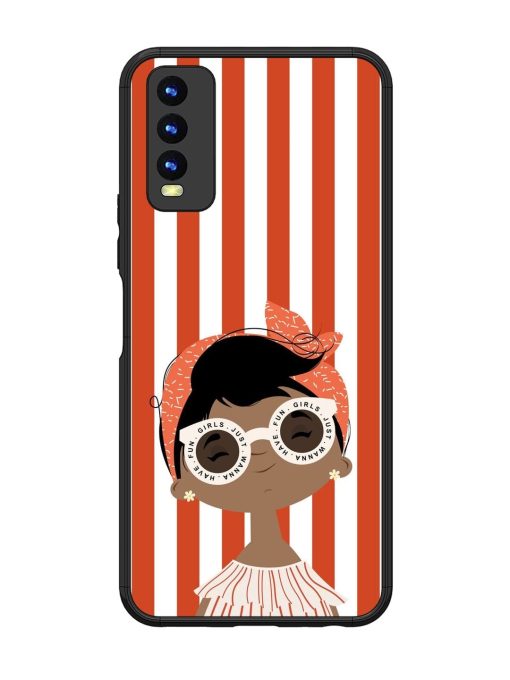 Girls Just Wanna Have Fun Glossy Soft Edge Case for Vivo Y20I Chachhi