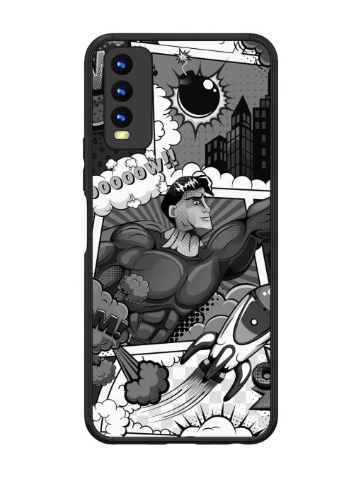 Comic Book Chaos Glossy Soft Edge Case for Vivo Y20I Chachhi