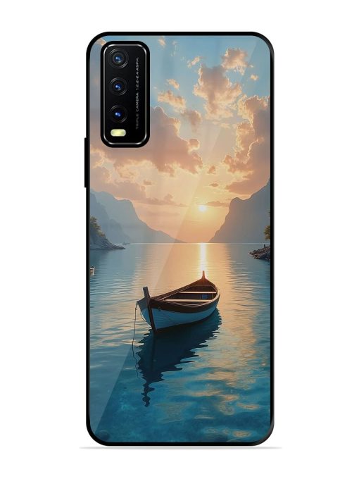 Serene Sunset Glossy Soft Edge Case for Vivo Y20T Chachhi