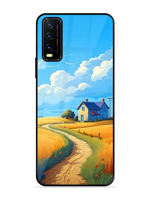 Countryside Cottage Glossy Soft Edge Case for Vivo Y20T Chachhi