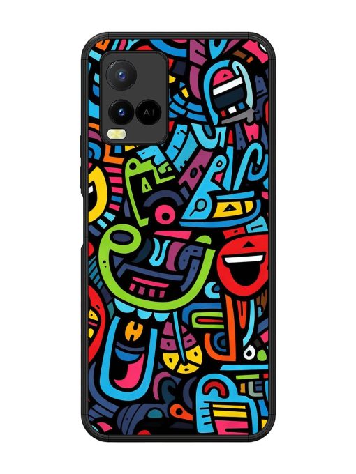 Doodlephoria Glossy Soft Edge Case for Vivo Y21 Chachhi