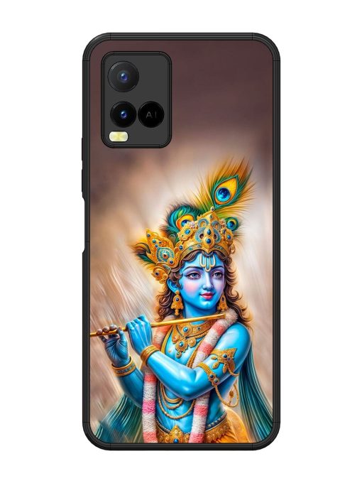 Divine Krishna Glossy Soft Edge Case for Vivo Y21 Chachhi