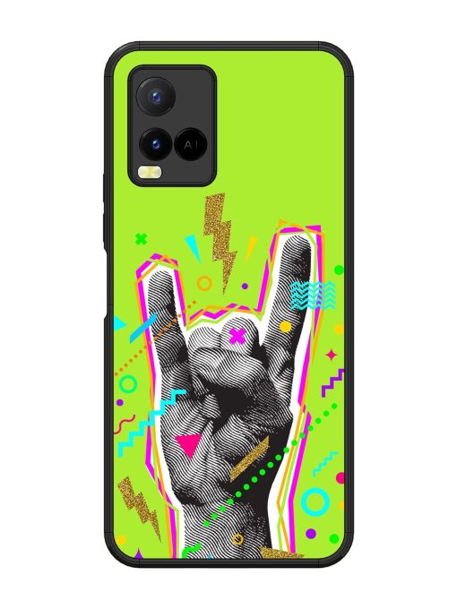 Neon Rock Glossy Soft Edge Case for Vivo Y21 Chachhi