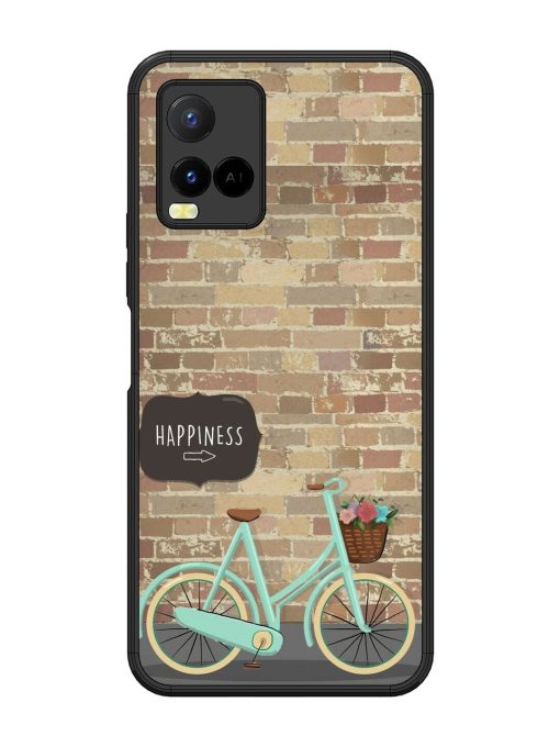 Pedaling Towards Happiness Glossy Soft Edge Case for Vivo Y21 Chachhi