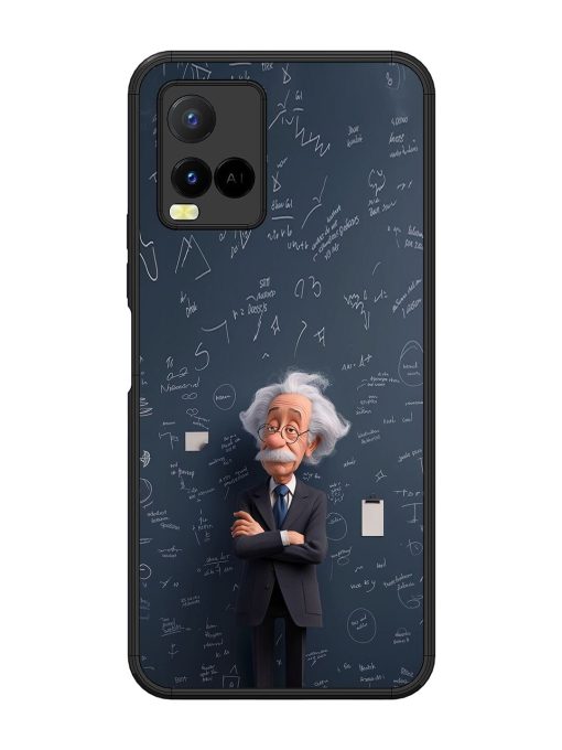 Albert Einstein Glossy Soft Edge Case for Vivo Y21 Chachhi