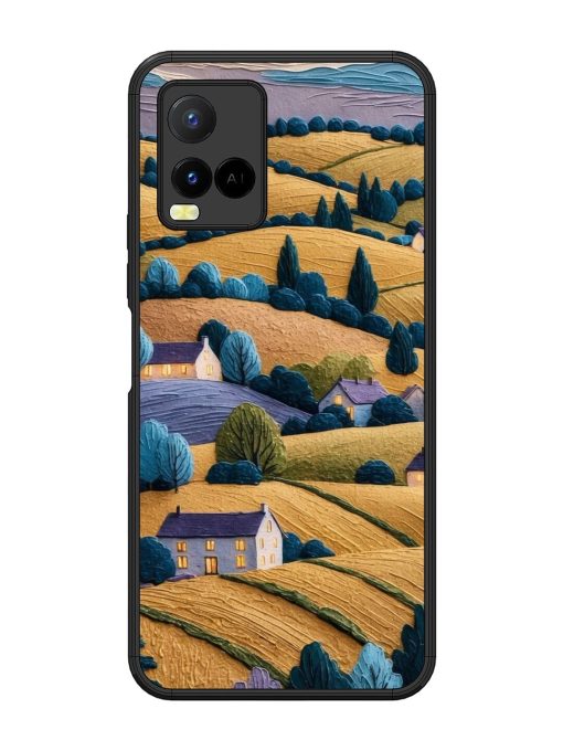 Rolling Hilltop Haven Glossy Soft Edge Case for Vivo Y21 Chachhi