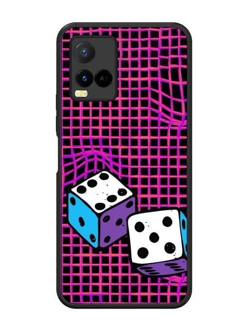 Glitched Dice Glossy Soft Edge Case for Vivo Y21 Chachhi