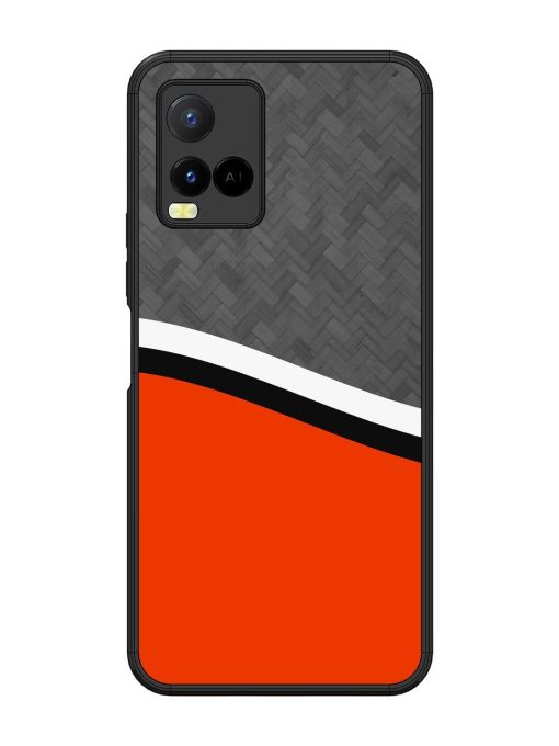 Bold Contrast Glossy Soft Edge Case for Vivo Y21 Chachhi