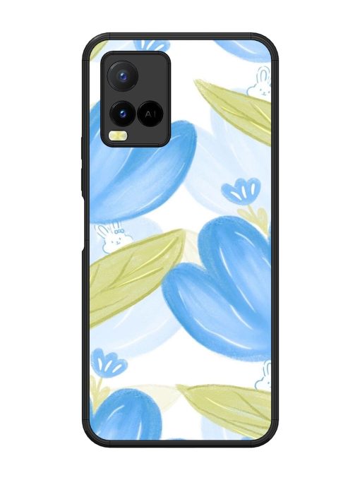 Bunny'S Blue Garden Glossy Soft Edge Case for Vivo Y21 Chachhi