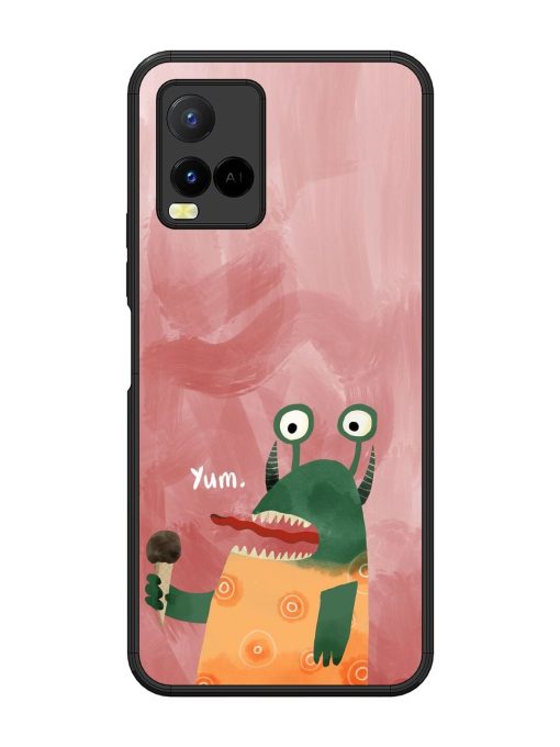 Hungry Monster Glossy Soft Edge Case for Vivo Y21 Chachhi