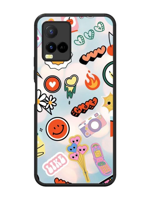 Cheerful Glossy Soft Edge Case for Vivo Y21 Chachhi