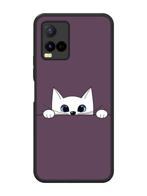 Peek-A-Boo Kitty Glossy Soft Edge Case for Vivo Y21 Chachhi