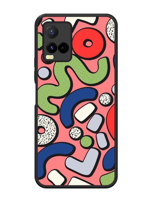 Groovy Geometric Shapes Glossy Soft Edge Case for Vivo Y21 Chachhi