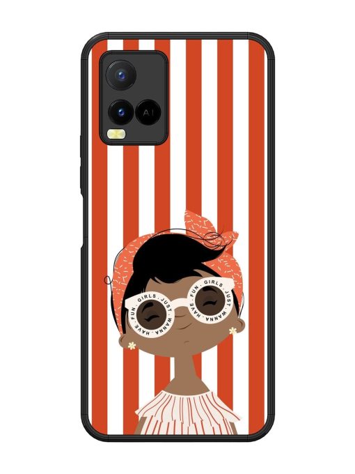 Girls Just Wanna Have Fun Glossy Soft Edge Case for Vivo Y21 Chachhi