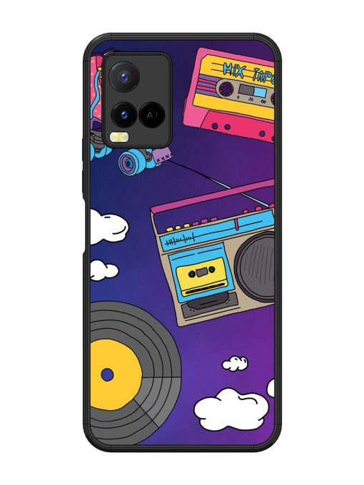 Retro Vibes Glossy Soft Edge Case for Vivo Y21 Chachhi