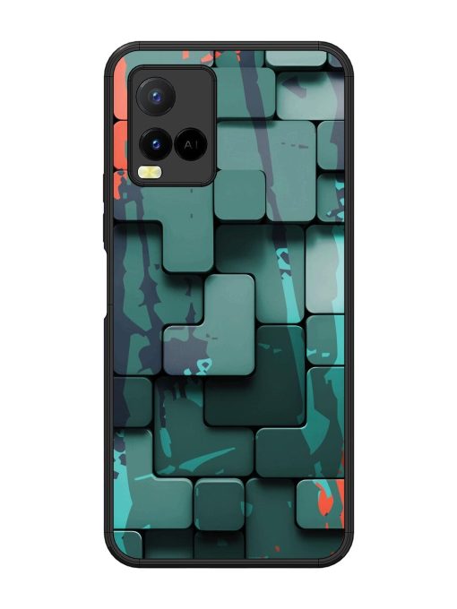 Abstract Geometric Mosaic Glossy Soft Edge Case for Vivo Y21 Chachhi