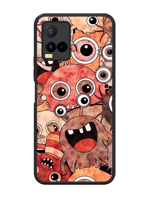 Monster Mash Glossy Soft Edge Case for Vivo Y21 Chachhi