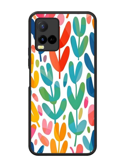 Rainbow Of Blooms Glossy Soft Edge Case for Vivo Y21 Chachhi