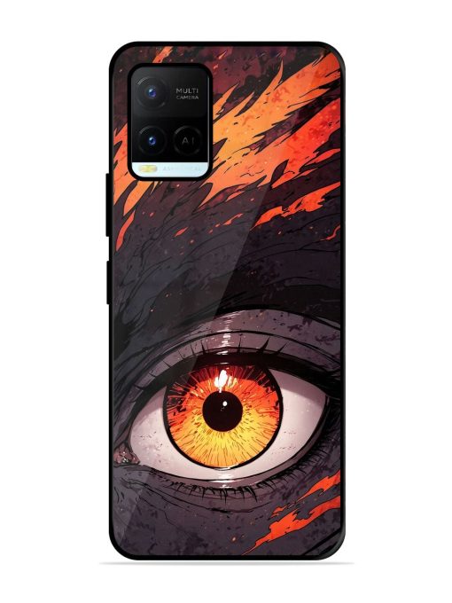 Inferno Gaze Glossy Soft Edge Case for Vivo Y21A Chachhi