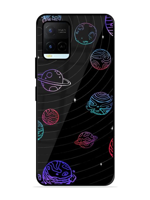 Cosmic Ballet Glossy Soft Edge Case for Vivo Y21A Chachhi