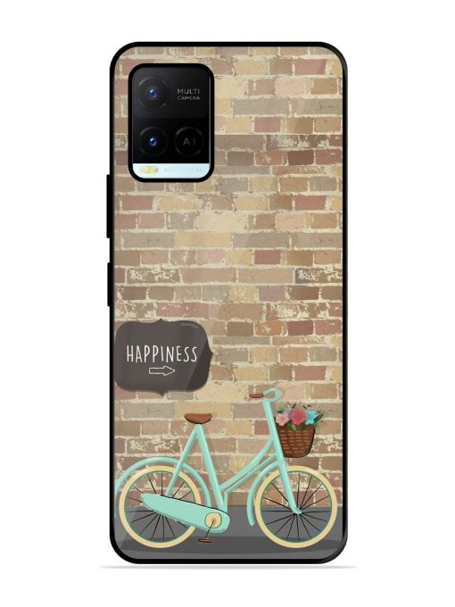 Pedaling Towards Happiness Glossy Soft Edge Case for Vivo Y21A Chachhi