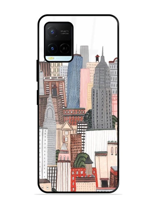 Cityscape Dreams Glossy Soft Edge Case for Vivo Y21A Chachhi