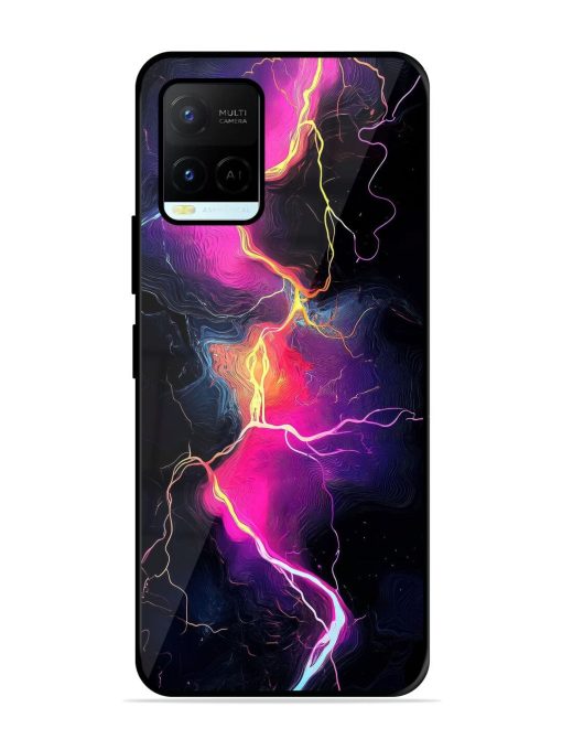 Electric Dreams Glossy Soft Edge Case for Vivo Y21A Chachhi