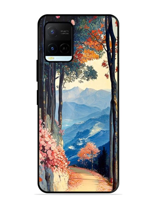 Mountainside Serenity Glossy Soft Edge Case for Vivo Y21A Chachhi