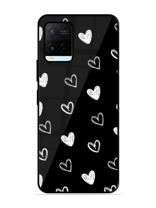 Scattered Hearts Glossy Soft Edge Case for Vivo Y21A Chachhi