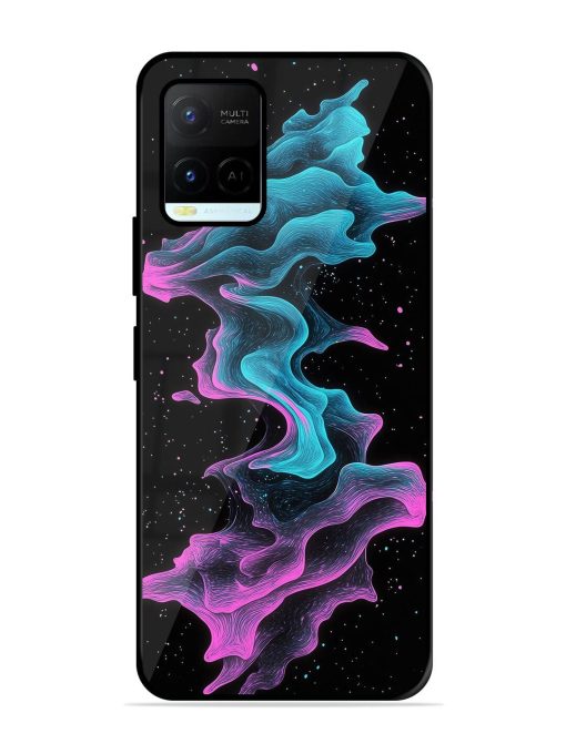 Cosmic Currents Glossy Soft Edge Case for Vivo Y21A Chachhi