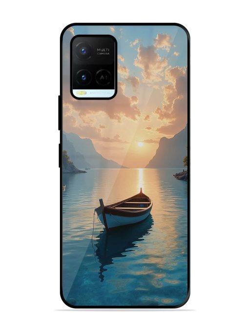 Serene Sunset Glossy Soft Edge Case for Vivo Y21A Chachhi