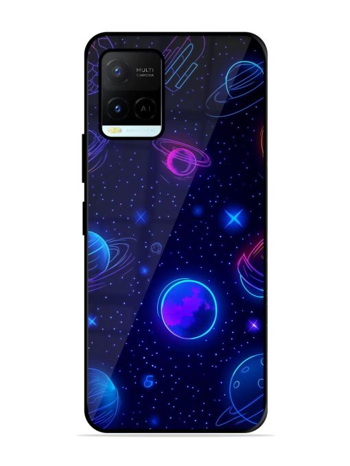 Neon Cosmos Glossy Soft Edge Case for Vivo Y21A Chachhi