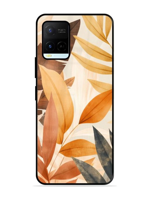 Earthy Elegance Glossy Soft Edge Case for Vivo Y21A Chachhi