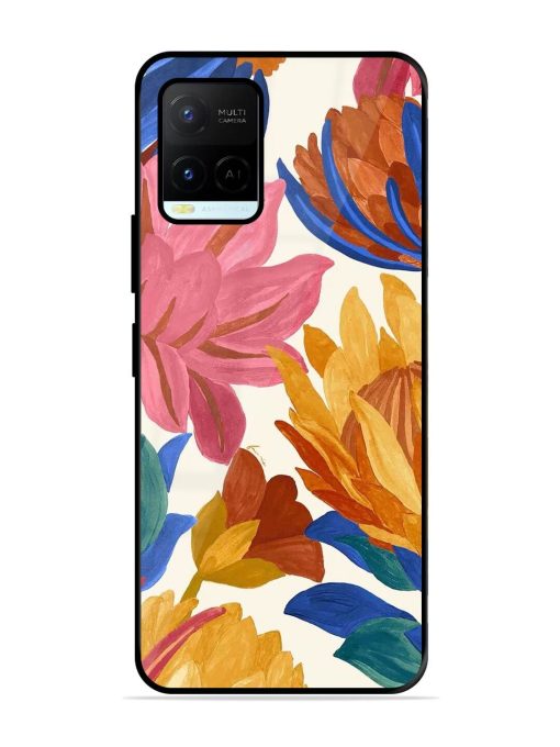 Blooming Tapestry Glossy Soft Edge Case for Vivo Y21A Chachhi