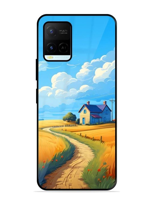 Countryside Cottage Glossy Soft Edge Case for Vivo Y21A Chachhi