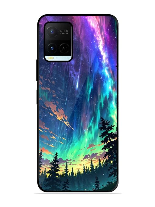 Cosmic Canvas Glossy Soft Edge Case for Vivo Y21A Chachhi