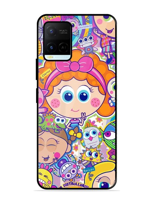 Distroller Friends Glossy Soft Edge Case for Vivo Y21A Chachhi